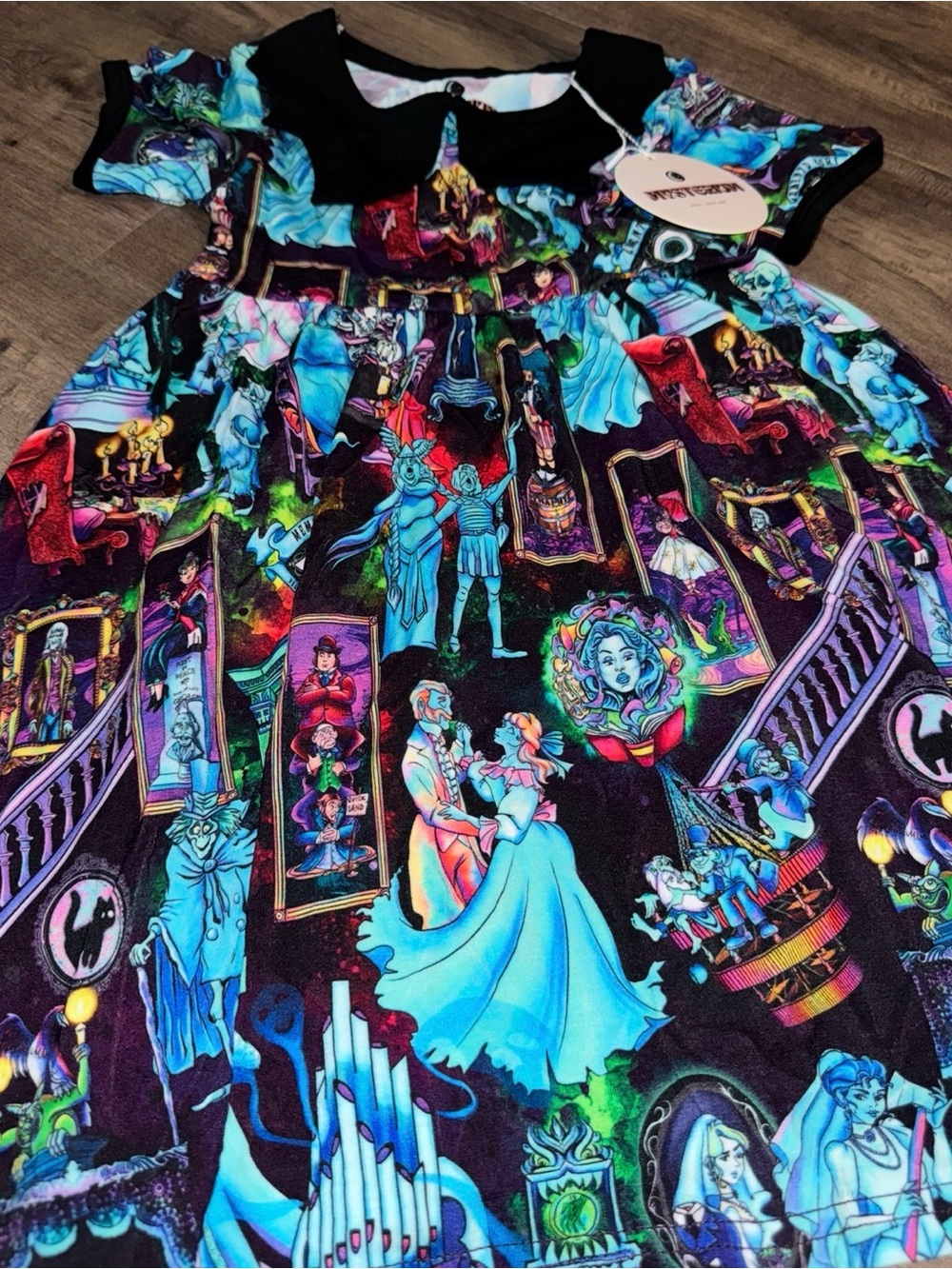 Mysterium x Disney Haunted Mansion Character Twirl Dress Girls 3T Halloween - Picture 11 of 11